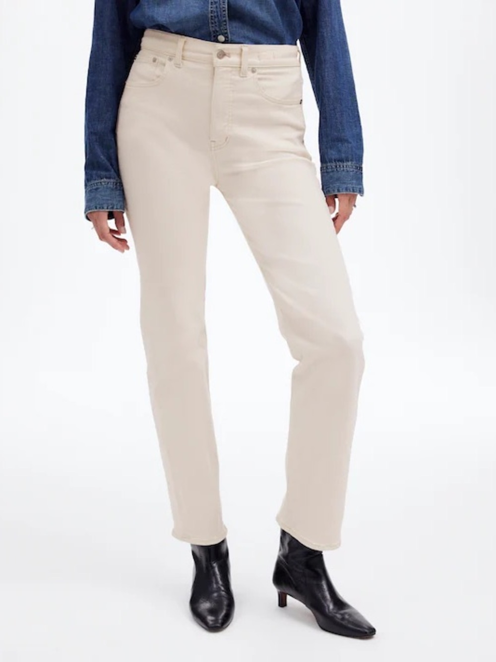 NWT Madewell The Tall '90s Straight Jean In Vintage Canvas Size 32T